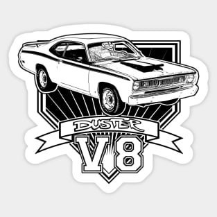 Duster V8 Sticker